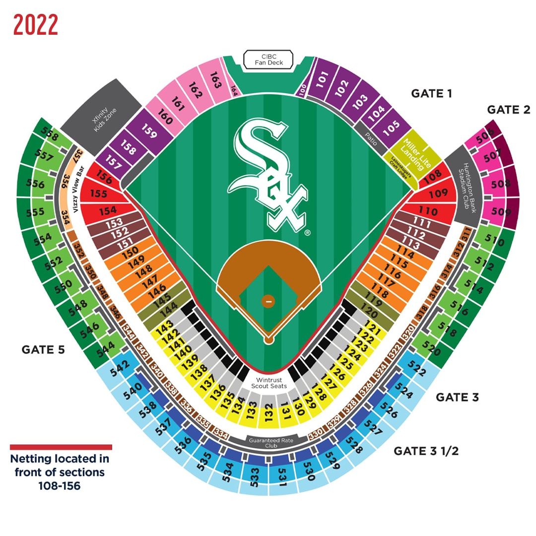 White Sox update seating map for the 2023 season Sox On 35th